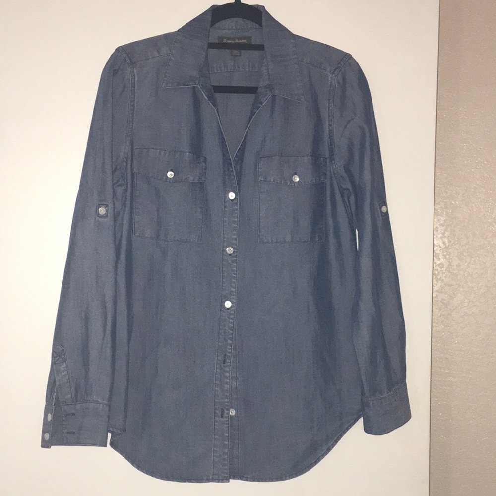 Tommy Bahama Chambray shirt.